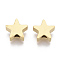 304 Stainless Steel Beads, Star, Golden, 7x8x3mm, Hole: 2mm