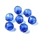 Transparent Glass Beads, Faceted, Round, Blue, 16x15.5x17mm, Hole: 1.6mm