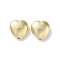 CCB Plastic Beads, Heart, Golden, 14x14x7mm, Hole: 1.6mm