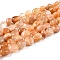 Natural Sunstone Beads Strands, Nuggets, Tumbled Stone, 8~11x7.5~9x4.5~7mm, Hole: 0.8mm, about 42pcs/strand, 15.94''(40.5cm)