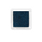 Plastic Craft Finger Ink Pad Stamps, for Kid DIY Paper Art Craft, Scrapbooking, Square, Marine Blue, 30x30mm