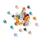 Imitation Austrian Crystal Beads, Grade AAA, K9 Glass, Faceted(32 Facets), Round, Mixed Color, 4mm, Hole: 0.7~0.9mm