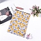 Waterproof Storage Bag, Canvas Bag, for Pen/Book/Cosmetics Collect, Gold, 280x220mm