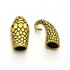 Tibetan Style Alloy Hook and Snake Head Clasps TIBE-A19577-AG-RS-2