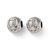 304 Stainless Steel Rhinestone European Beads STAS-A092-10D-P-1
