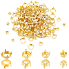 160Pcs 4 Style Brass Open Back Bezel Sew on Prong Settings KK-PH0004-03-1