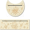 2Pcs 2 Style Natural Wood Card Stand for Tarot DJEW-GF0001-23-1