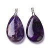 Natural Amethyst Pendants G-D084-01P-B03-2