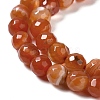 Natural Striped Agate/Banded Agate Beads Strands G-A246-8mm-03-4