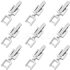9Pcs Brass Fold Over Clasps KK-SC0004-06P-1