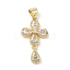 Brass Micro Pave Cubic Zirconia Pendants KK-H537-12G-1