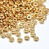 Brass Flat Round Spacer Beads KK-M085-A-12G-NR-1
