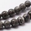 Natural Map Stone/Picasso Stone/Picasso Jasper Bead Strands X-G-D840-60-4mm-3