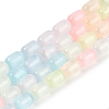Macaron Color Natural Selenite Beads Strands G-F750-M03-02-1
