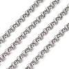 Tarnish Resistant 304 Stainless Steel Rolo Chains STAS-O076-16-1
