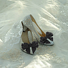 Polyester Bowknot Shoe Decorations LS-FIND-WH0126-445-6