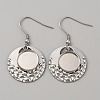 304 Stainless Steel Geometric Dangle Earring Settings FIND-WH0032-74P-02-1