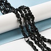 Raw Rough Natural Black Tourmaline Beads Strands G-I283-G09-02-2
