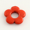 Opaque Acrylic Flower Bead Frames SACR-Q099-M67-2