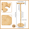Wood Baseball Bat Organizer Display Stands ODIS-WH0043-268-2