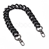 Spray Painted CCB Plastic Curb Chains Bag Handles AJEW-BA00052-01-1