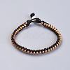 Waxed Polyester Braided Cord Bracelets BJEW-JB04342-2