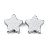 Spray Painted Wood Beads WOOD-F017-01B-1