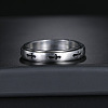 Cross 304 Stainless Steel Rotating Finger Ring PW-WG58926-01-2