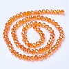 Electroplate Glass Beads Strands EGLA-A034-T4mm-B16-2