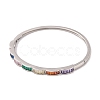 Brass Pave Colorful Cubic Zirconia Hinged Bangles for Women BJEW-S147-32P-A-2