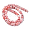 Handmade Lampwork Chevron Beads Strands LAMP-K041-01B-19-3