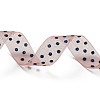 100 Yards Polka Dot Print Nylon Ribbons OCOR-G014-01C-3