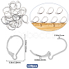 304 Stainless Steel Leverback Earring Findings STAS-SP0001-05A-2