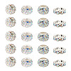 Cheriswelry 100Pcs 4 Styles Pave Disco Ball Beads RB-CW0001-01-9