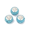 Alloy Rhinestone Clay Pave Beads ALRI-D300-03S-11-1