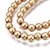 Electroplate Non-magnetic Synthetic Hematite Bead Strands X-G-Q466-4mm-04-3
