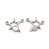 Non-Tarnish 304 Stainless Steel Cabochon Connector Settings STAS-B032-41P-1