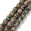 Tibetan Style dZi Beads Strands TDZI-E005-01B-1