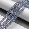 Transparent Baking Paint Glass Beads Strands DGLA-F002-02A-01-2