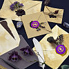 Brass Wax Seal Stamp with Handle AJEW-WH0184-1041-5