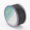 Eco-Friendly Braided Leather Cord OCOR-L035-3mm-E09-2