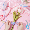 Polyester Tartan Pattern Ribbon OCOR-WH0101-157A-4
