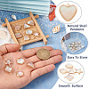 12Pcs 6 Styles Natural Shell Pendants BSHE-TA0002-06-12