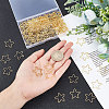 CREATCABIN 150Pcs Star Brass Linking Rings KK-CN0001-03-3