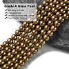 Eco-Friendly Dyed Glass Pearl Beads Strands HY-A008-6mm-RB090-3