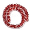 Gold Sand Lampwork Beads Strands LAMP-P069-02A-05-4