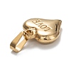 Valentine's Day 201 Stainless Steel Charms STAS-I159-02C-G-2
