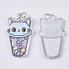 PVC Plastic Kitten Cabochons X-KY-R016-01-2