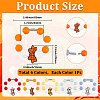 6Pcs Silicone Wine Glass Charms HJEW-SC00131-2