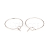 316L Surgical Stainless Steel Hoop Earring Findings STAS-G229-07P-01-2